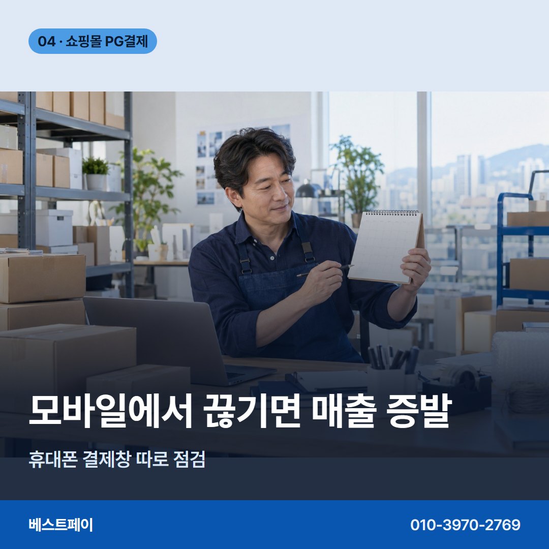 쇼핑몰 PG 결제 모바일에서 끊기면 매출 증발 — 쇼핑몰 PG 결제를 단계별로 나눠 담았습니다 (PG결제 실패 대응)